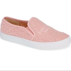 Kate Spade pink slip on sneakers